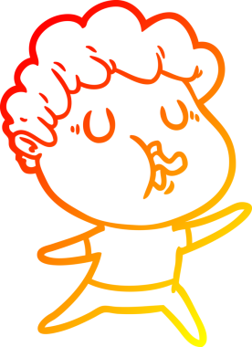 Bir insan tarafından çizilmiş, çizgi film karakteri.