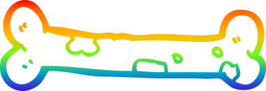 gökkuşağı gradyan çizimi bir insan tarafından çizilmiş bir karikatür kemiği