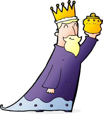 Bir insan tarafından çizilen üç bilge adamdan biri.