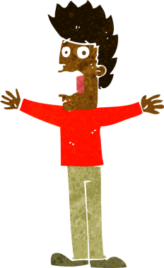 Bir insan tarafından çizilmiş karikatür.