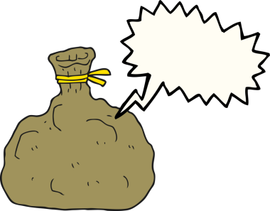 Bir insan tarafından çizilmiş serbest konuşma balonu karikatürü.