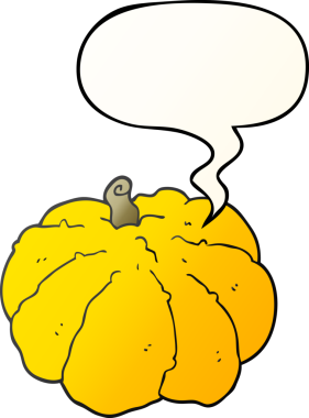 bir insan tarafından çizilmiş yumuşak eğimli baloncuklu çizgi film kabağı