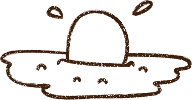 Bir insan tarafından çizilmiş kızarmış yumurta kömürü.