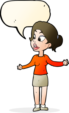 Bir insan tarafından çizilmiş konuşma balonlu bir şeyi açıklayan güzel bir karikatür.