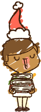 Bir insan tarafından çizilen Noel Adam Tebeşiri