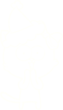 Bir insan tarafından çizilen Noel Kedisi Tebeşiri