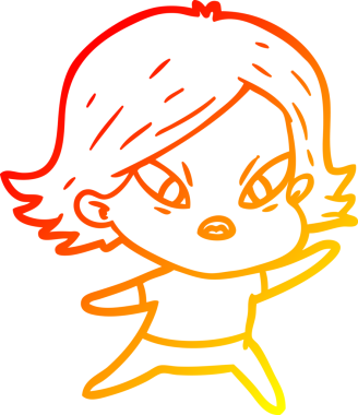 Bir çizgi film karakteri, bir insan tarafından çizilmiş...