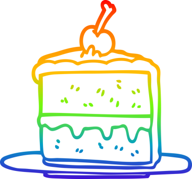 Bir insanın çizdiği çikolatalı pastanın çizimi.