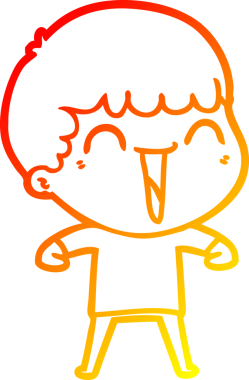 Bir insan tarafından çizilmiş mutlu bir adamın çizgi çizimi.