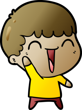 Bir insan tarafından çizilmiş mutlu bir adam.