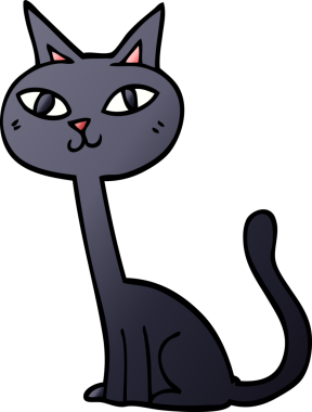 bir insan tarafından çizilmiş karalama kedisi