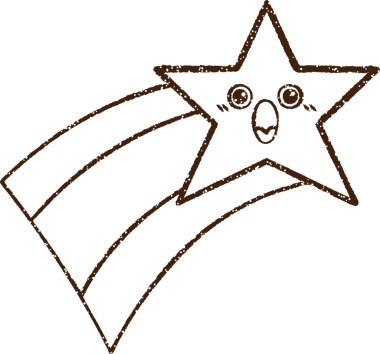 Kayan Yıldız Kömürü Bir insan tarafından çizilmiş