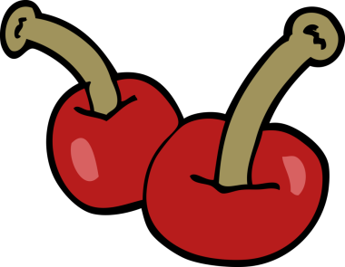 Bir insan tarafından çizilmiş karalama kirazı.