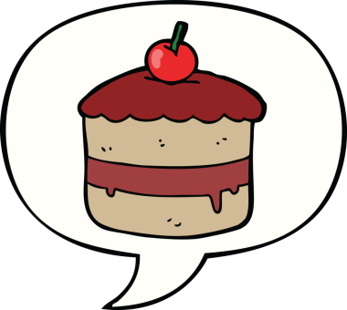 Bir insan tarafından çizilmiş konuşma balonlu çizgi film pastası.