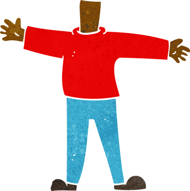 karikatür erkek vücudu (bir insan tarafından çizilmiş ve eşleşen karikatür veya fotoğraf başı)