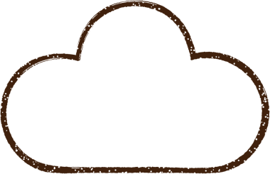 Bir insan tarafından çizilmiş Yağmur Bulutu Kömürü Çizimi