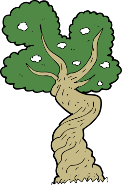 Bir insan tarafından çizilmiş eski bir çizgi film.