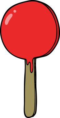 bir insan tarafından çizilmiş çizgi film lolipopu