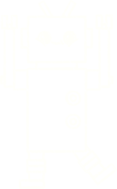 Bir insan tarafından çizilen Çılgın Robot Tebeşiri