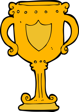 Bir insan tarafından çizilmiş karikatür kupası