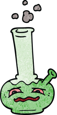 Bir insan tarafından çizilmiş karikatür nargilesi.