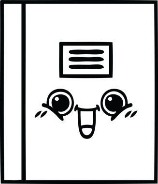 Bir insan tarafından çizilmiş bir defterin çizgi çizimi