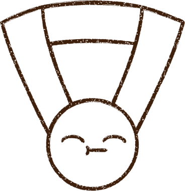 Bir insan tarafından çizilen Altın Madalya Kömür