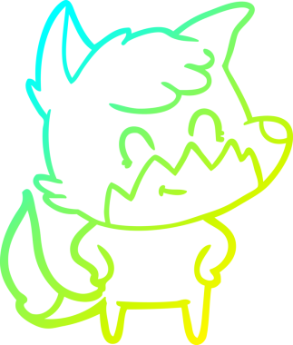 Bir insan tarafından çizilmiş soğuk hava çizgisi.