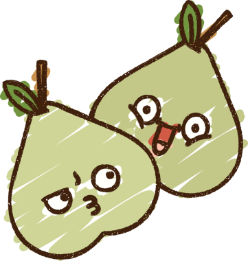 Bir insan tarafından çizilen Armut Tebeşiri