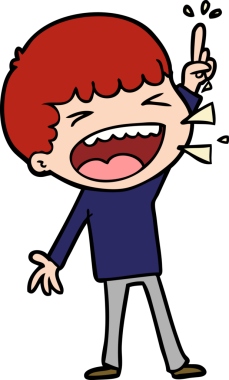 Bir insan tarafından çizilmiş gülen adam.