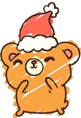 Bir insan tarafından çizilmiş Noel Ayısı Tebeşiri