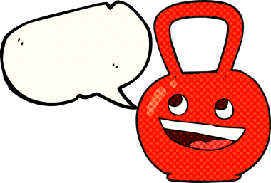 El yazısıyla çizilmiş çizgi roman konuşma balonu, bir insan tarafından çizilmiş çaydanlık çanı.