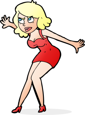 Bir insan tarafından çizilmiş bir kadın casus.