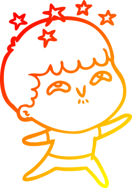 İnsan tarafından çizilmiş bir çizgi film karakteri.