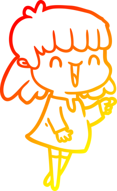 Bir insan tarafından çizilmiş bir karikatür kadın çizimi