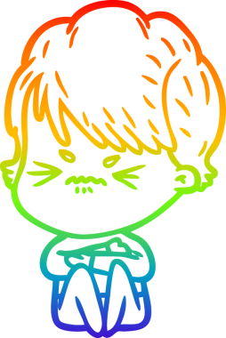 Bir insan tarafından çizilmiş karikatür çizimi.