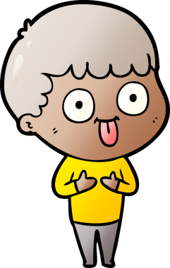 Bir insan tarafından çizilmiş çizgi film adamı.