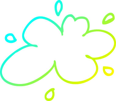 Bir insan tarafından çizilmiş karikatür su sıçratma çizgisi.