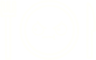 Bir insan tarafından çizilmiş yemek tabağı tebeşiri.