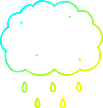 Bir insan tarafından çizilen karikatür bulutu çizimi.