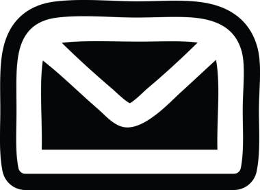 bir insan tarafından çizilmiş zarf harf simgesi