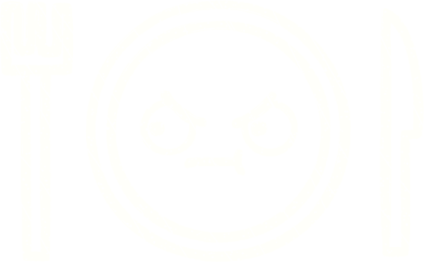 Bir insan tarafından çizilmiş yemek tabağı tebeşiri.