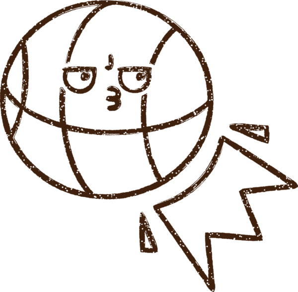 Bir insan tarafından çizilen Basket Topu Kömürü