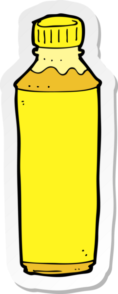 Bir insanın çizdiği meyve suyu şişesinin etiketi.