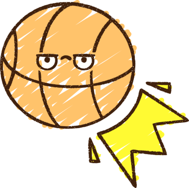 Bir insan tarafından çizilen Basket Topu Tebeşiri