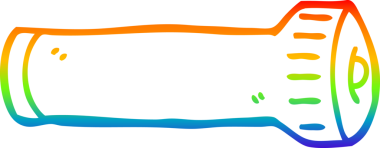 gökkuşağı gradyan çizgi çizimi bir insan tarafından çizilmiş bir çizgi film meşalesi