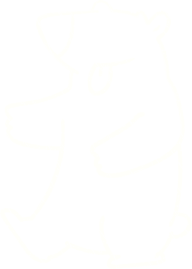 Bir insan tarafından çizilen Ayı Tebeşiri