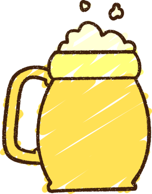 Bir insan tarafından çizilen Ale Pint Tebeşir Çizimi