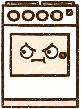 Bir insan tarafından çizilen fırın tebeşiri