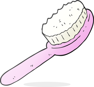 Bir insan tarafından çizilmiş serbest çizim karikatür fırçası